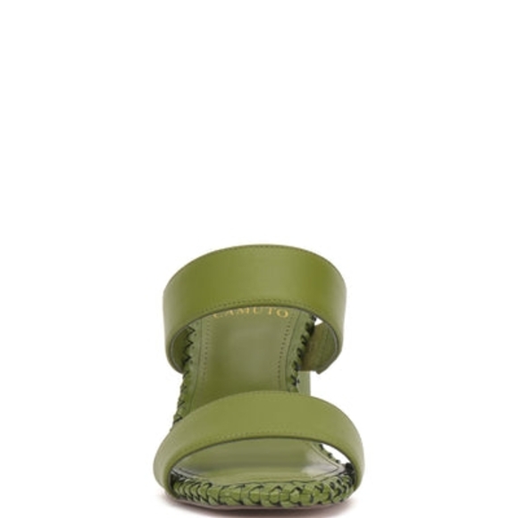 NEW - Vince Camuto Kaden Stitched Block Heel Mule Sandals - Picture 3 of 9